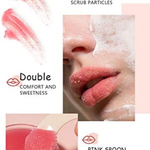 Lip Scrub, (Peach) Lip Scrubs Exfoliator & Moisturizer, Vegan Cruelty-Free Lip Sugar Scrub, Natural Gentle Lip Treatment, Dry Lip Treatment Polish & Lip Exfoliator by Samnyte - Image 5