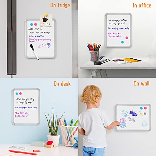 VUSIGN Small Dry Erase Whiteboard, 8.5 x 11 Inches White Board for Kids, Students, Fridge, Locker, Mini Dry Erase Board - Image 6