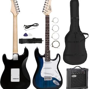ZENY 39" Full Size Electric Guitar with Amp, Case and Accessories Pack Beginner Starter Package, Blue Ideal Christmas Thanksgiving Holiday Gift - Image 7